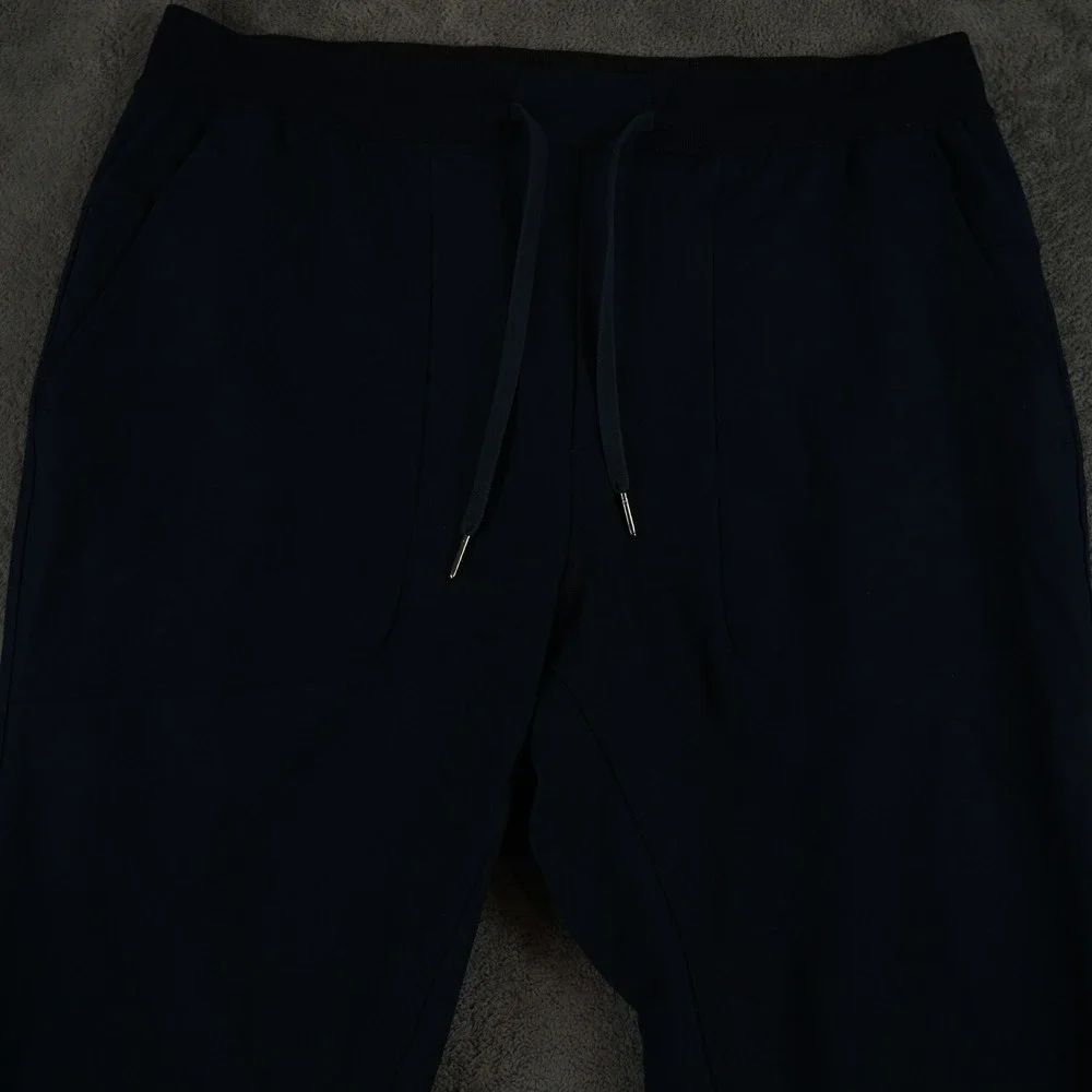 Lululemon ABC‎ Warpstreme Jogger Mens XL Navy Blue Tapered Drawstring Workout